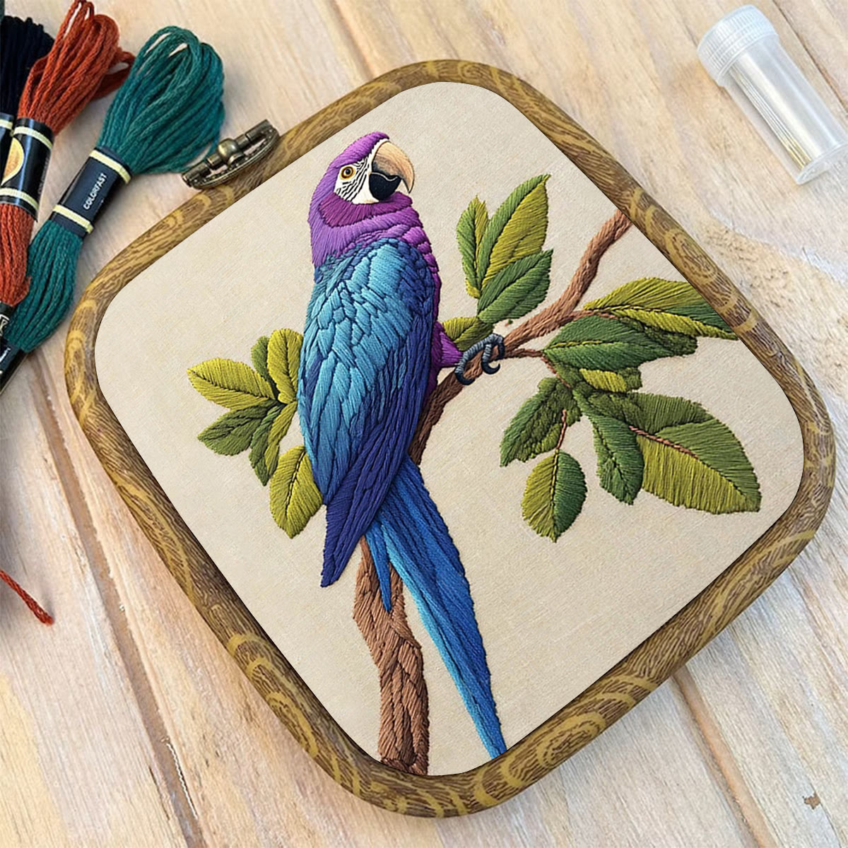 Rubbyoo Embroidery Kit- Blue Macaw 2 - image 10