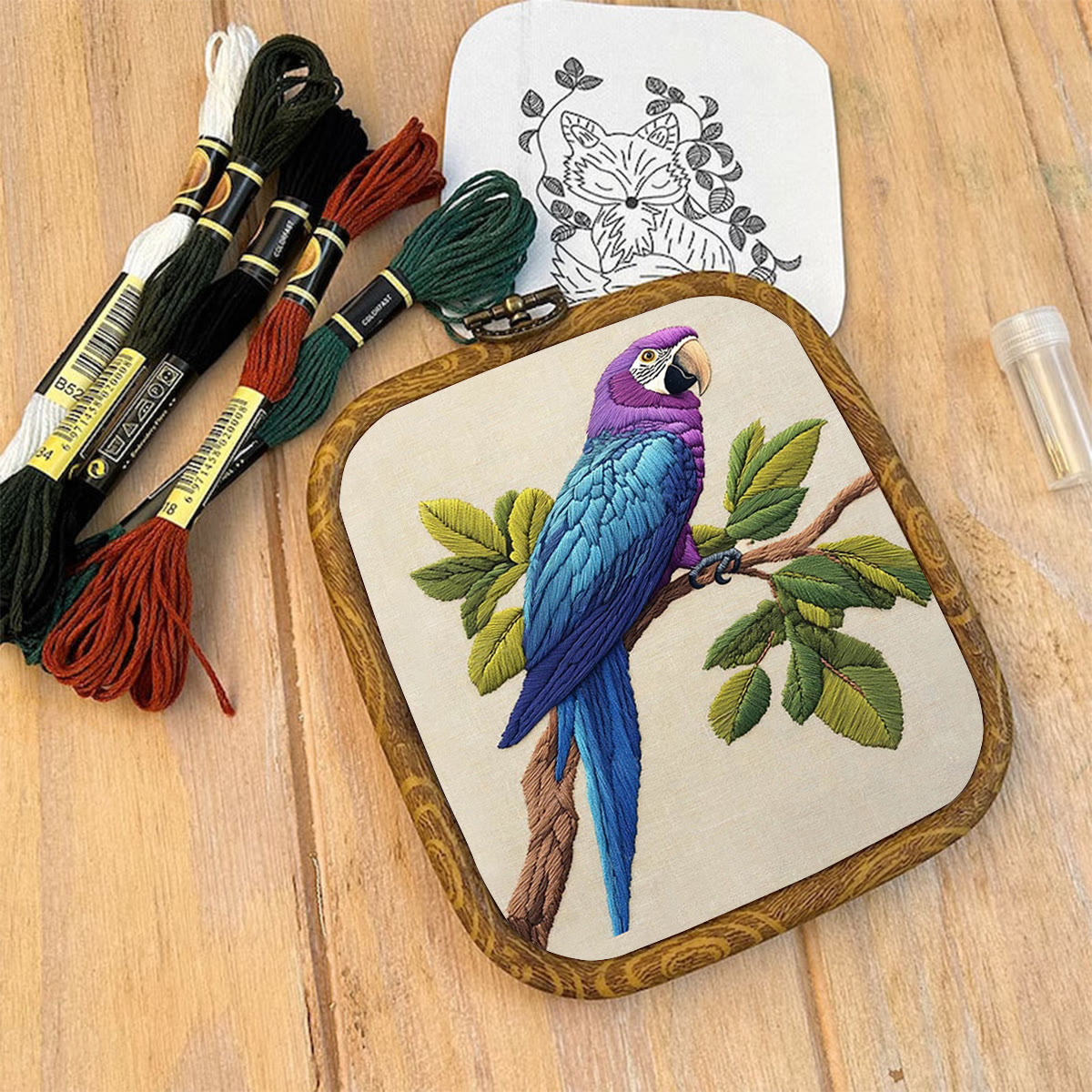 Rubbyoo Embroidery Kit- Blue Macaw 2 - image 9
