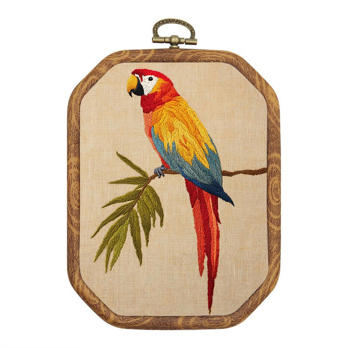 Rubbyoo Embroidery Kit- Red Macaw  - image 1