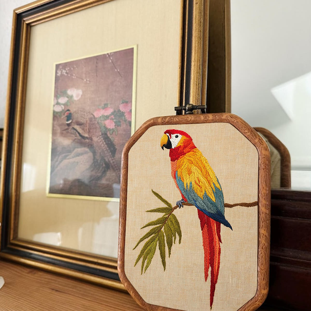 Rubbyoo Embroidery Kit- Red Macaw  - image 2