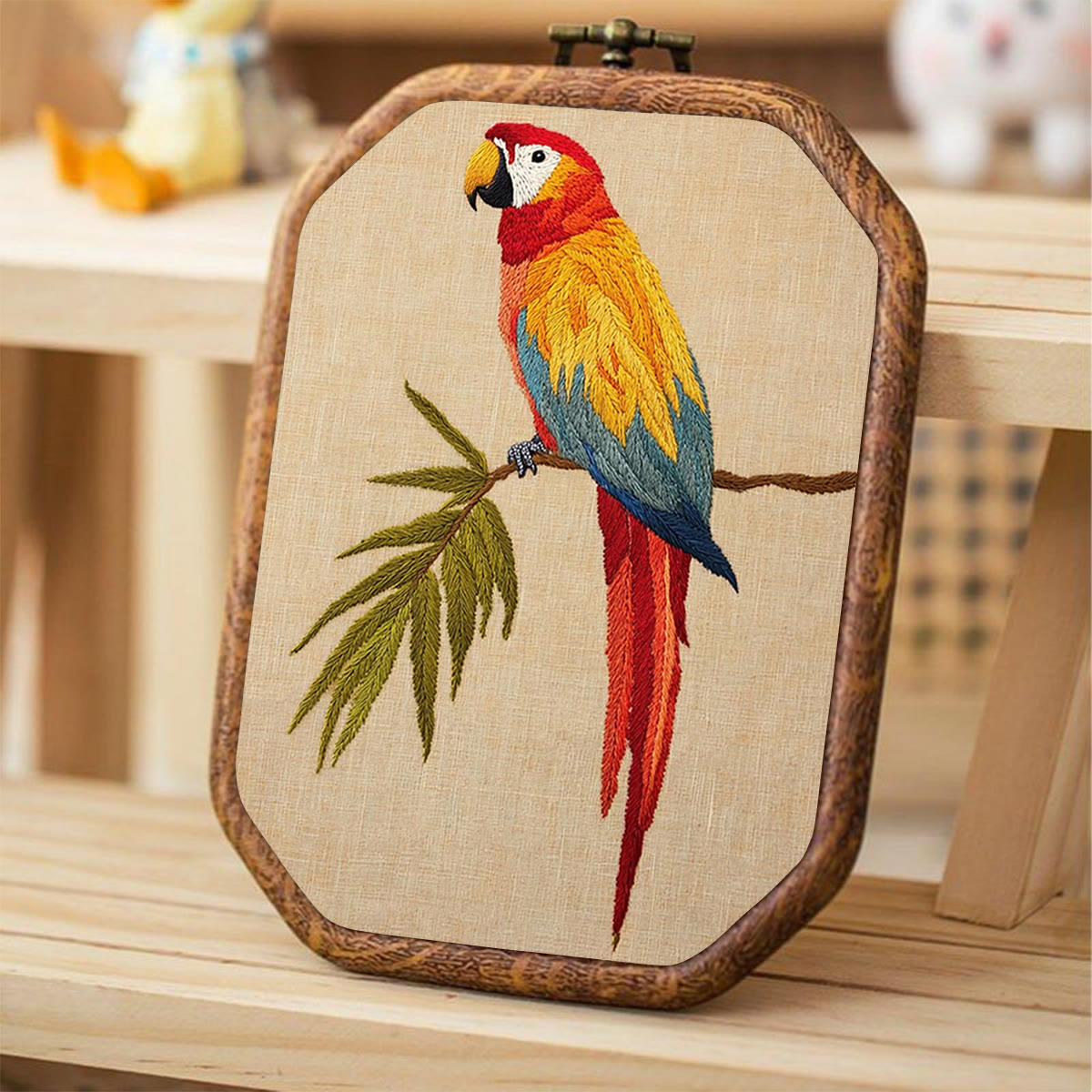 Rubbyoo Embroidery Kit- Red Macaw  - image 4
