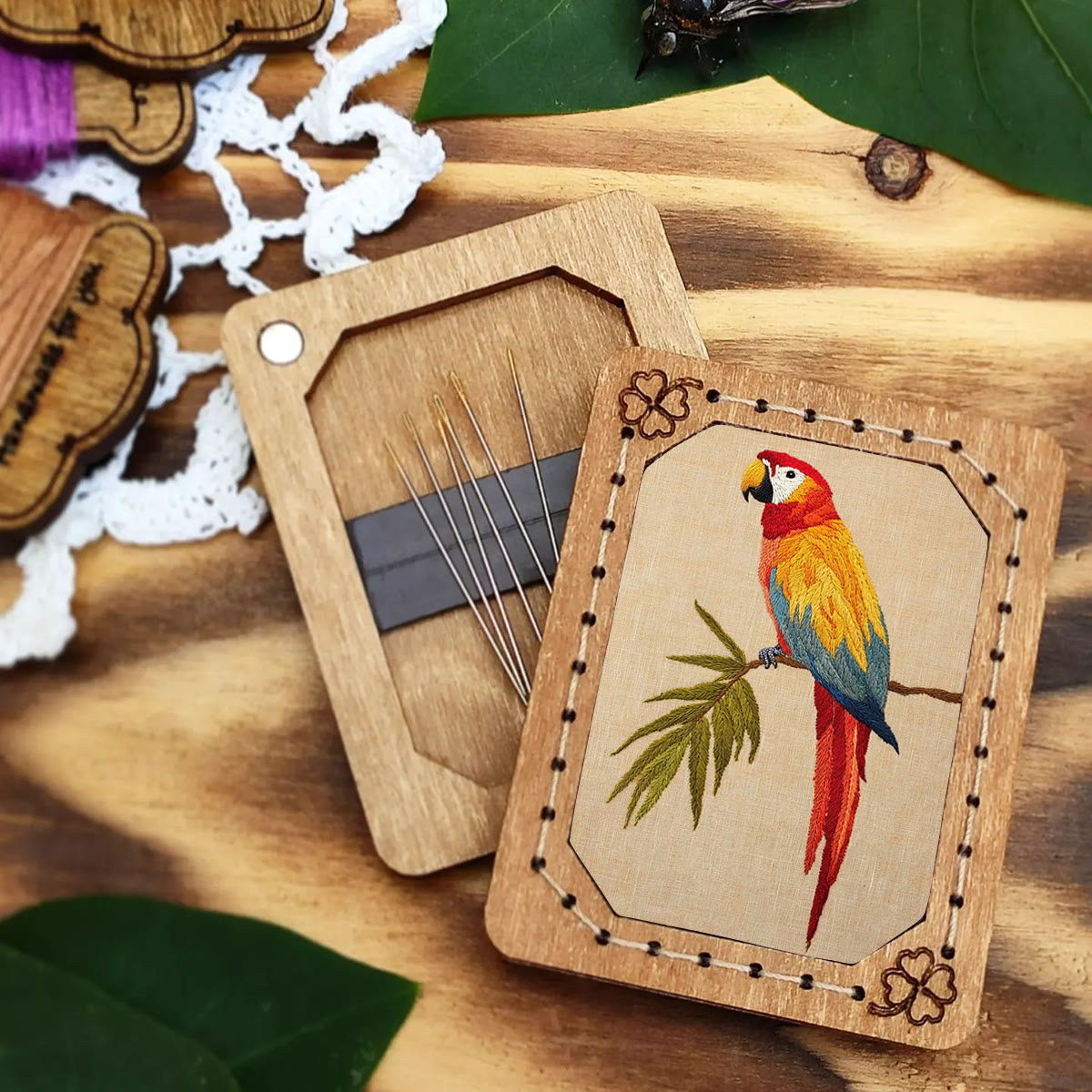 Rubbyoo Embroidery Kit- Red Macaw  - image 6