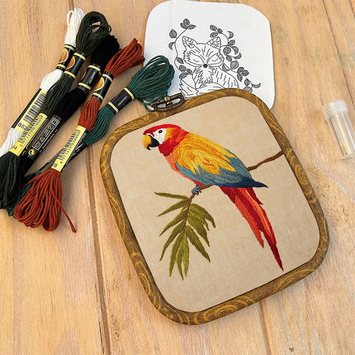 Rubbyoo Embroidery Kit- Red Macaw  - image 9