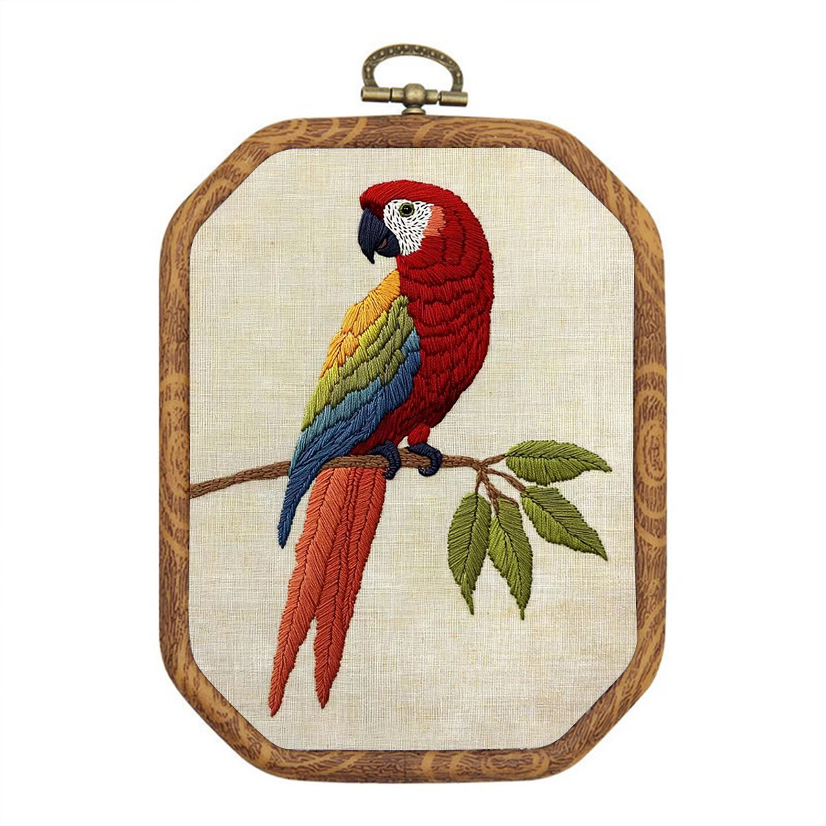 Rubbyoo Embroidery Kit- Red Bird Parrot 2 - image 1