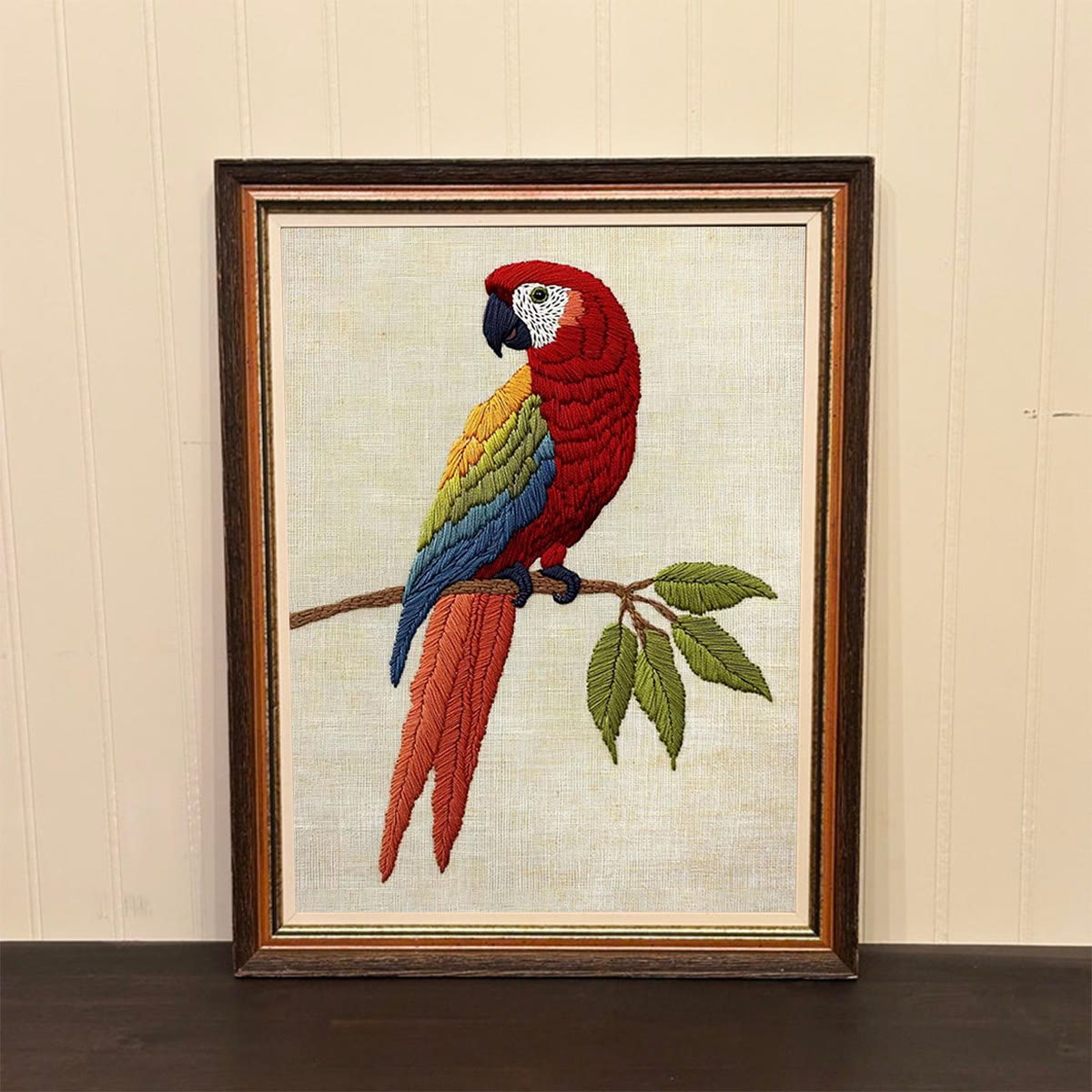 Rubbyoo Embroidery Kit- Red Bird Parrot 2 - image 3