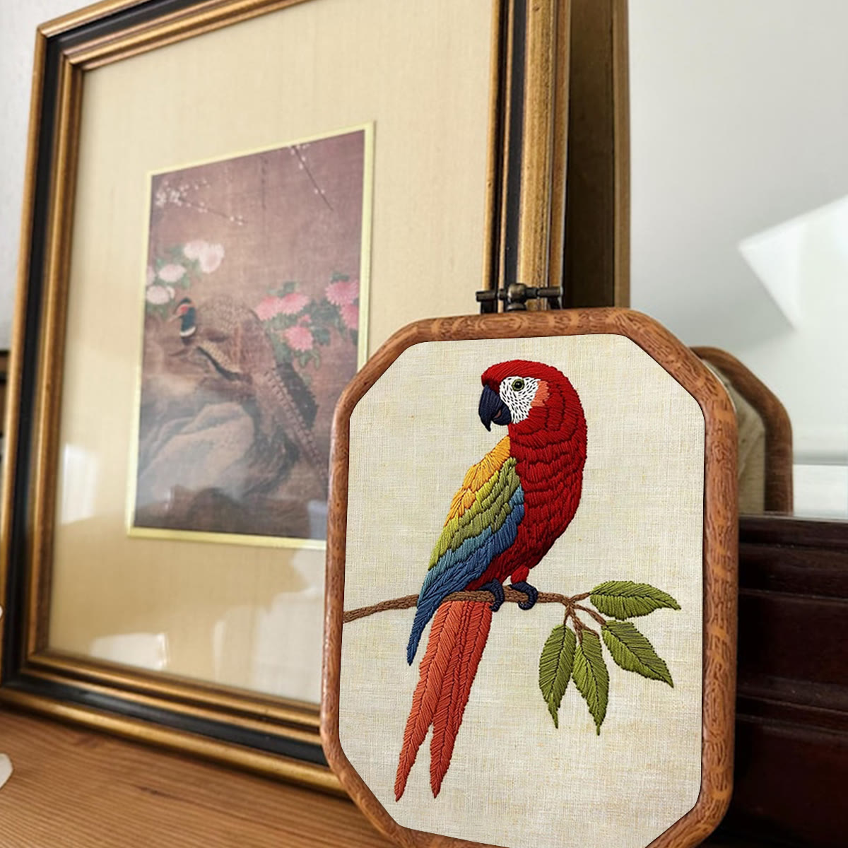 Rubbyoo Embroidery Kit- Red Bird Parrot 2 - image 2