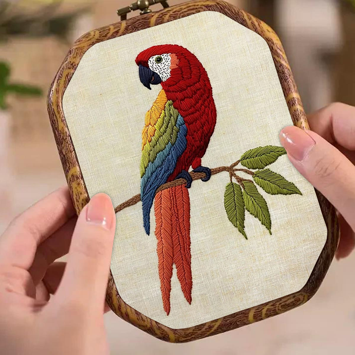 Rubbyoo Embroidery Kit- Red Bird Parrot 2 - image 5
