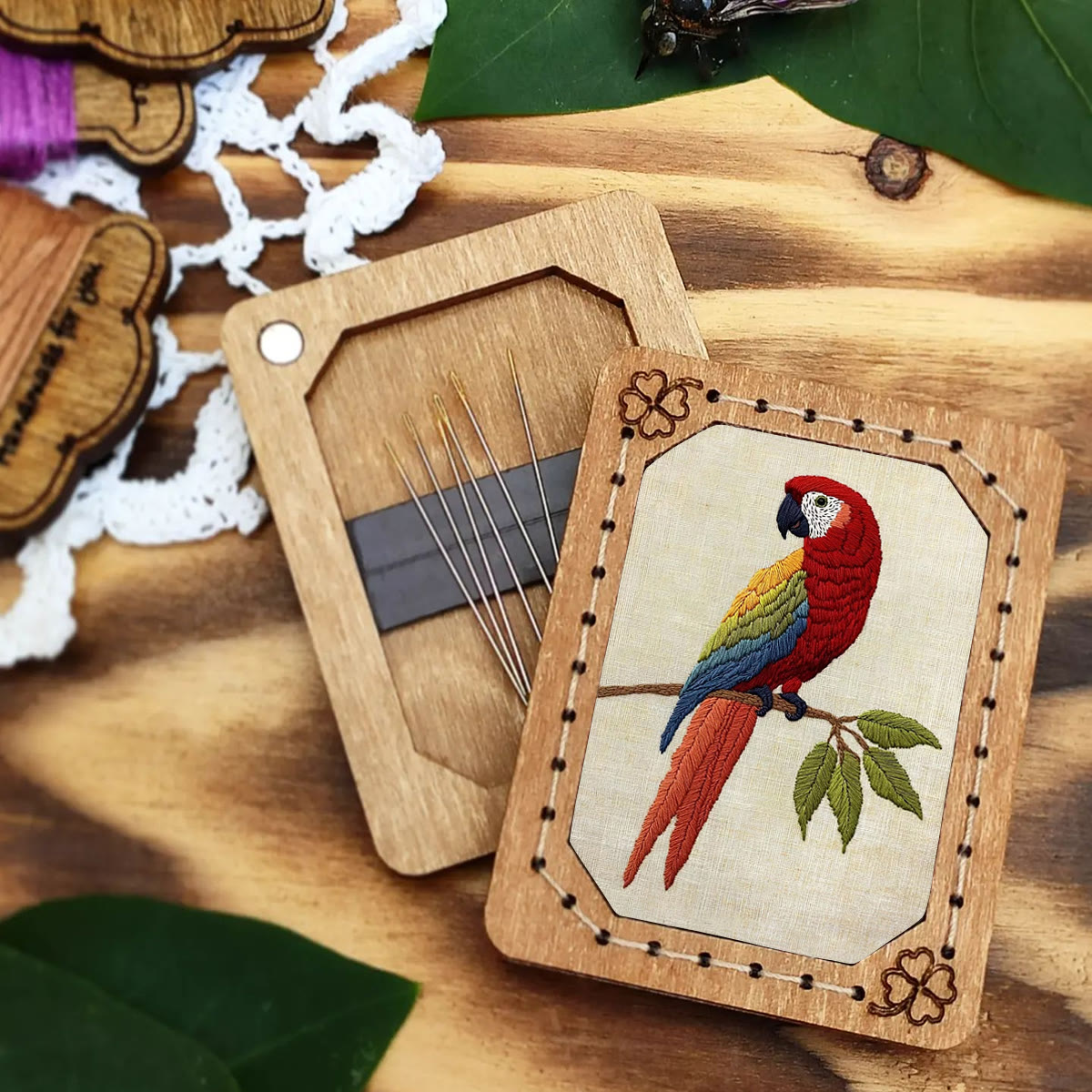 Rubbyoo Embroidery Kit- Red Bird Parrot 2 - image 6