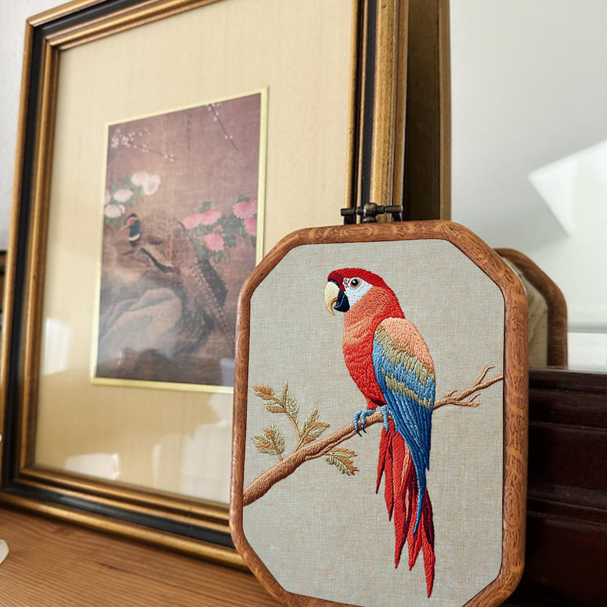 Rubbyoo Embroidery Kit- Red Macaw  2 - image 2