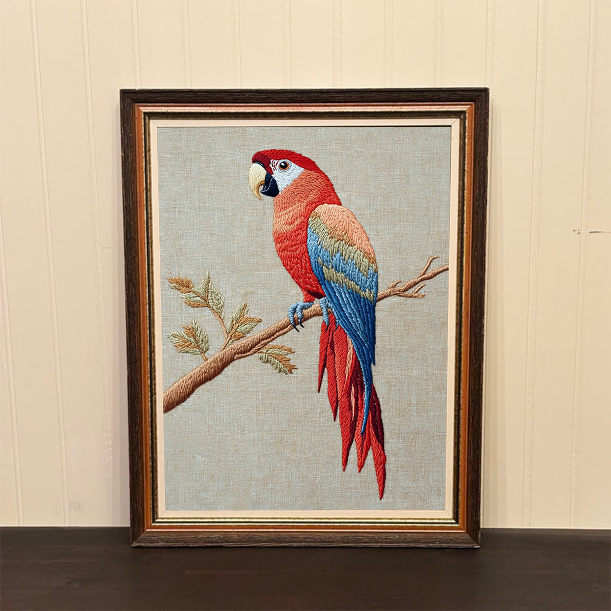 Rubbyoo Embroidery Kit- Red Macaw  2 - image 3