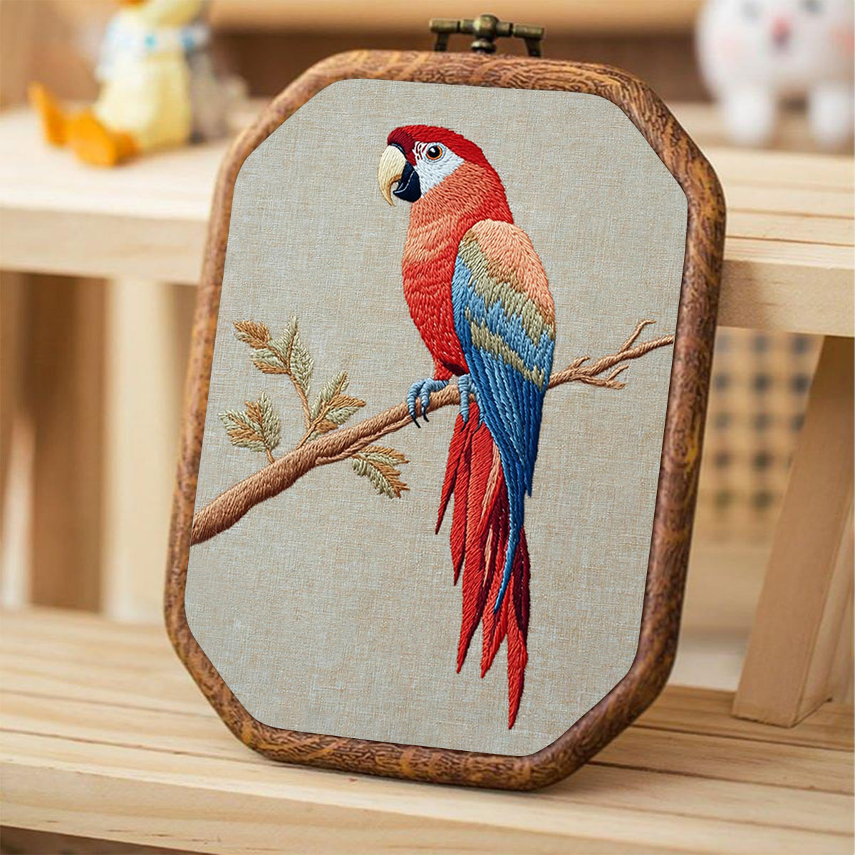Rubbyoo Embroidery Kit- Red Macaw  2 - image 4