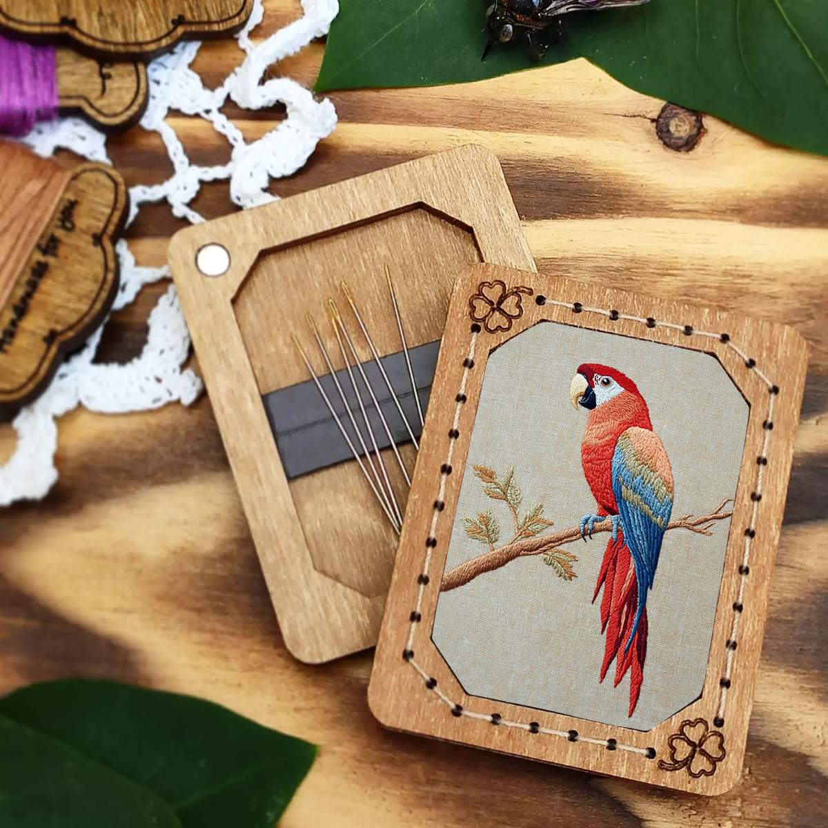 Rubbyoo Embroidery Kit- Red Macaw  2 - image 5