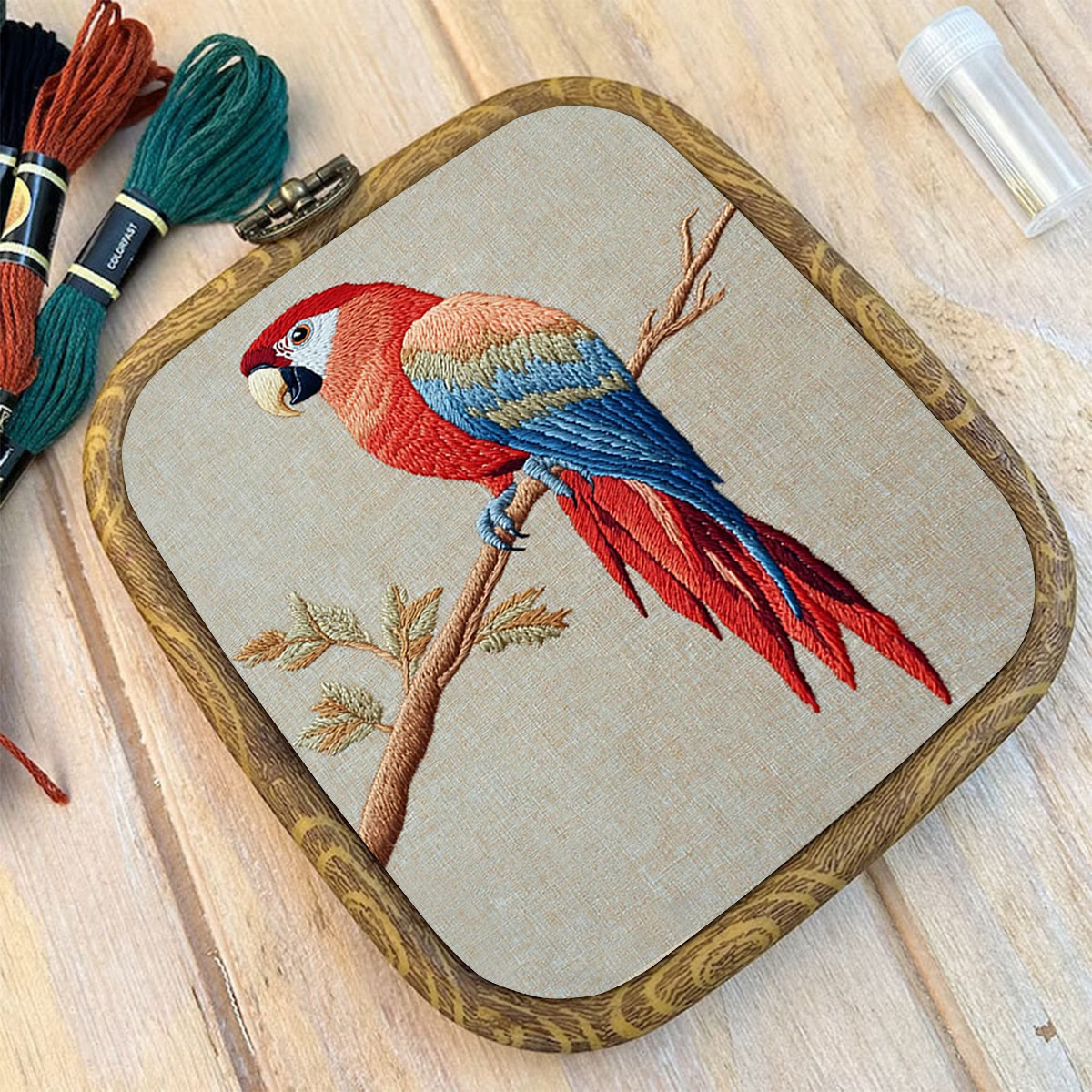 Rubbyoo Embroidery Kit- Red Macaw  2 - image 10