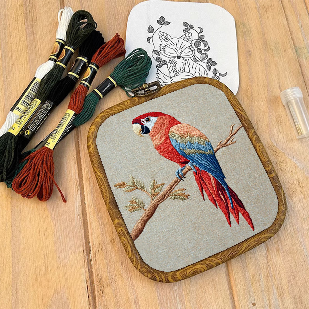 Rubbyoo Embroidery Kit- Red Macaw  2 - image 9