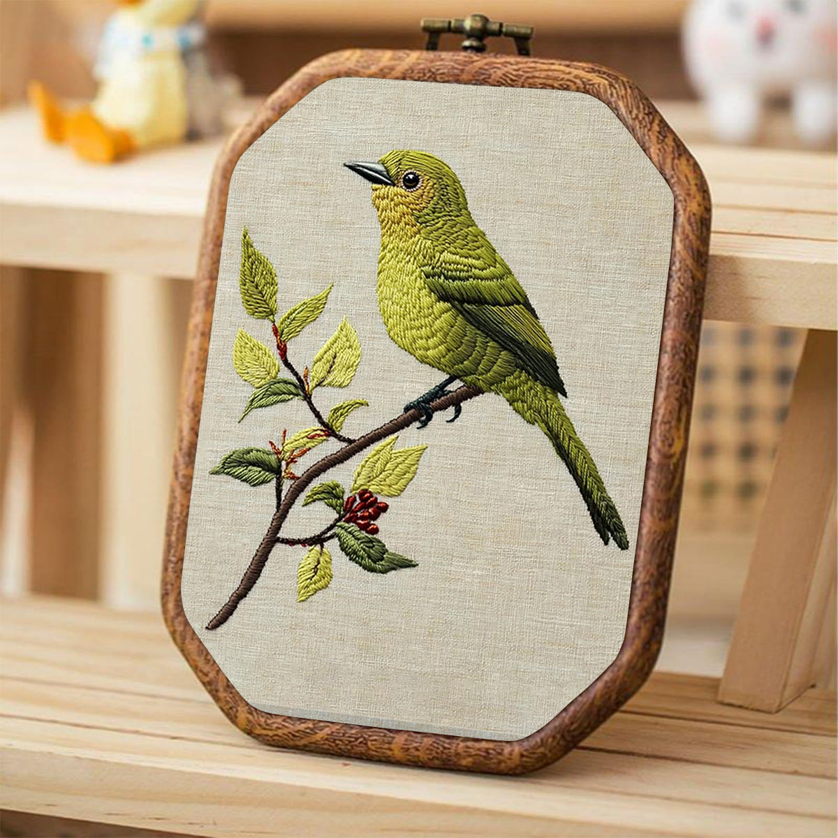 Rubbyoo Embroidery Kit- Greenfinch - image 4