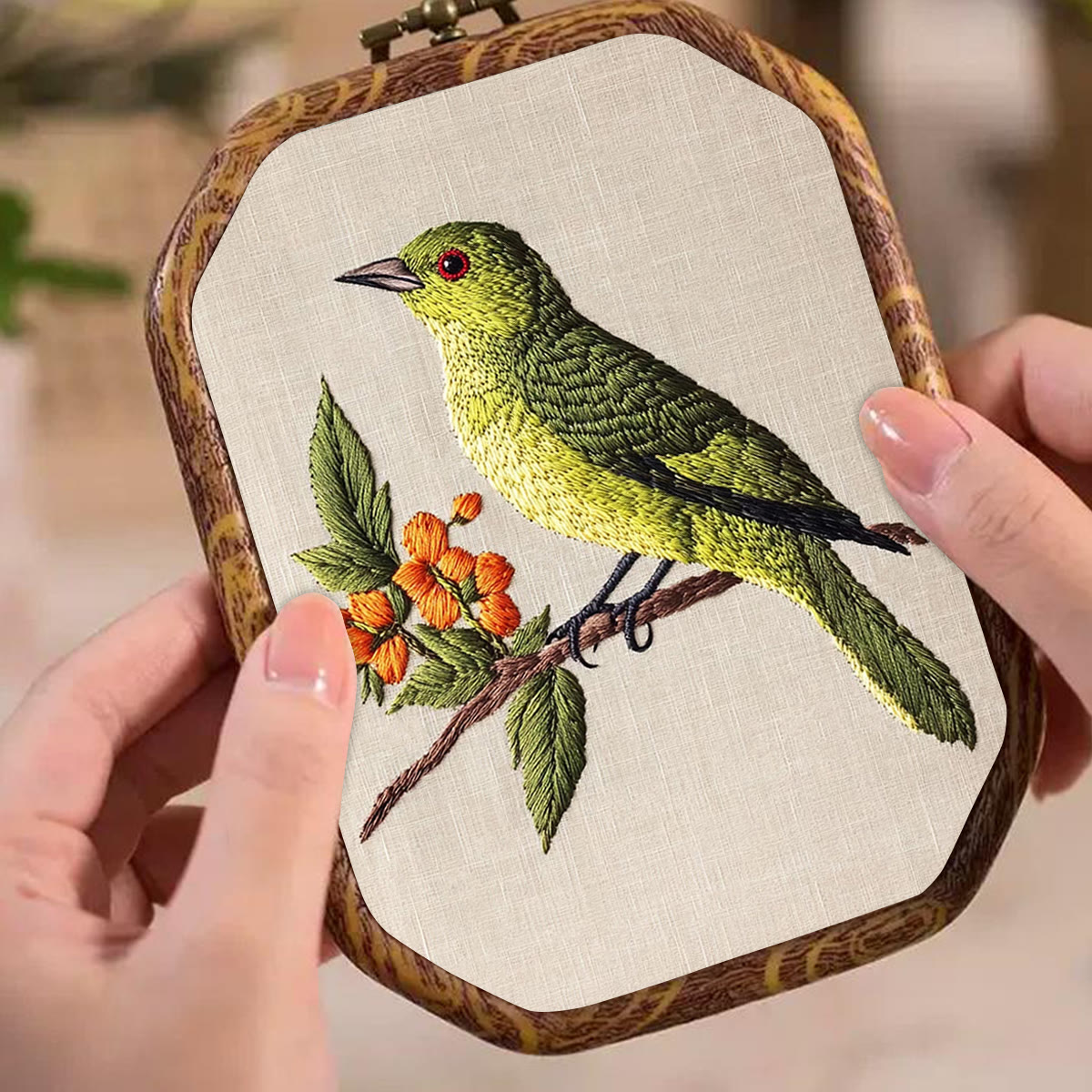 Rubbyoo Embroidery Kit- Sprring Greenfinch - image 5