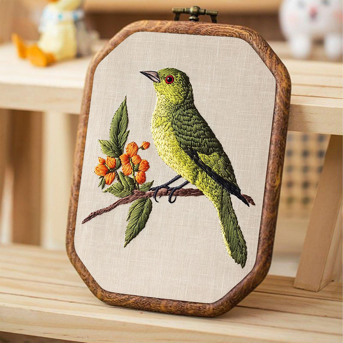Rubbyoo Embroidery Kit- Sprring Greenfinch - image 4