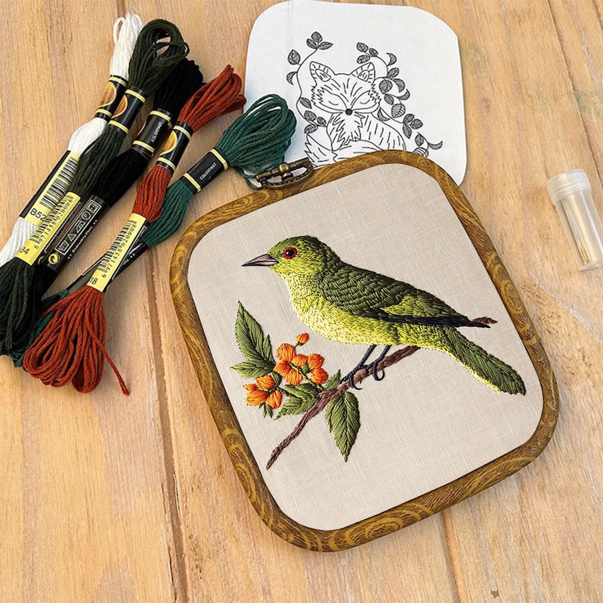 Rubbyoo Embroidery Kit- Sprring Greenfinch - image 9