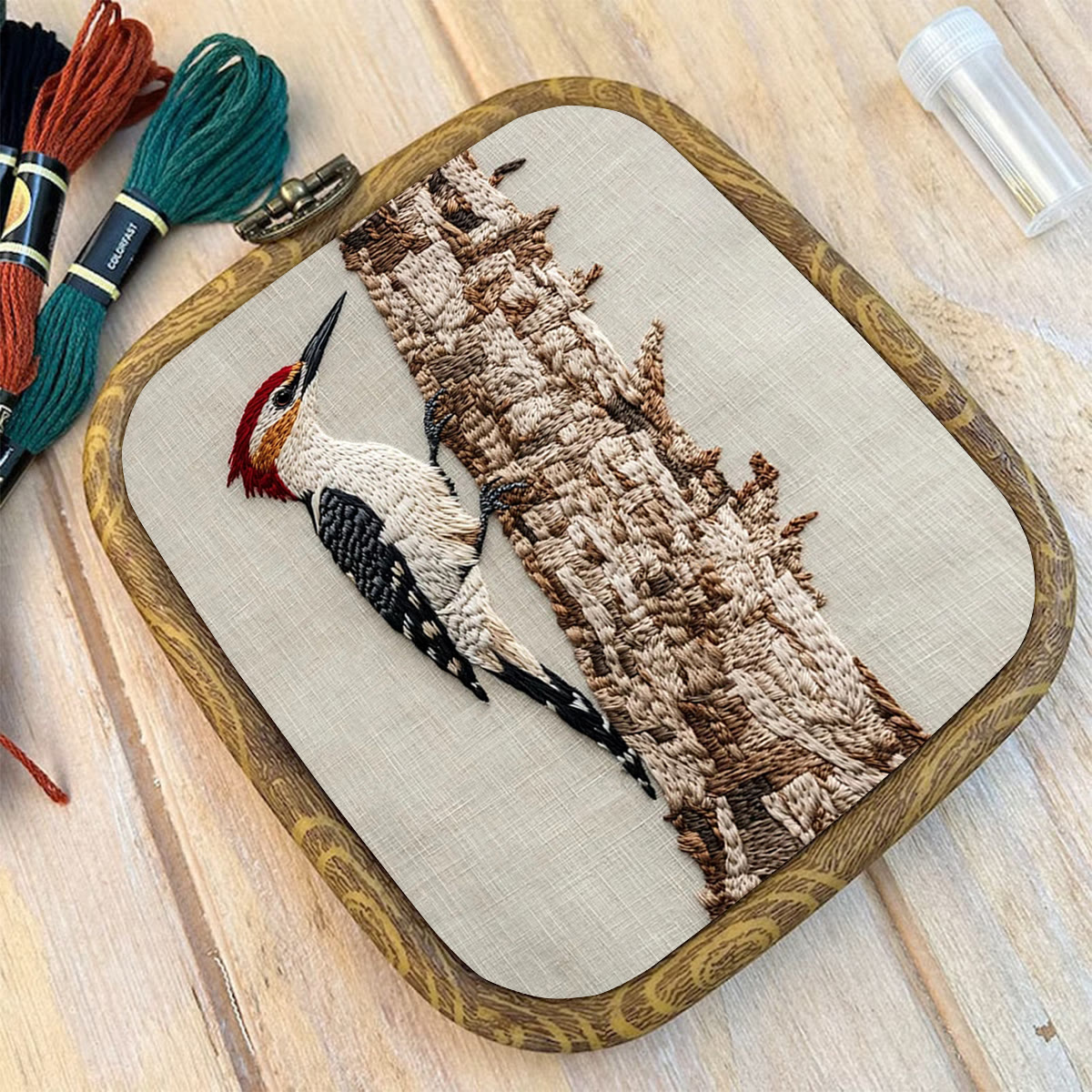 Rubbyoo Embroidery Kit- Woodpecker - image 10