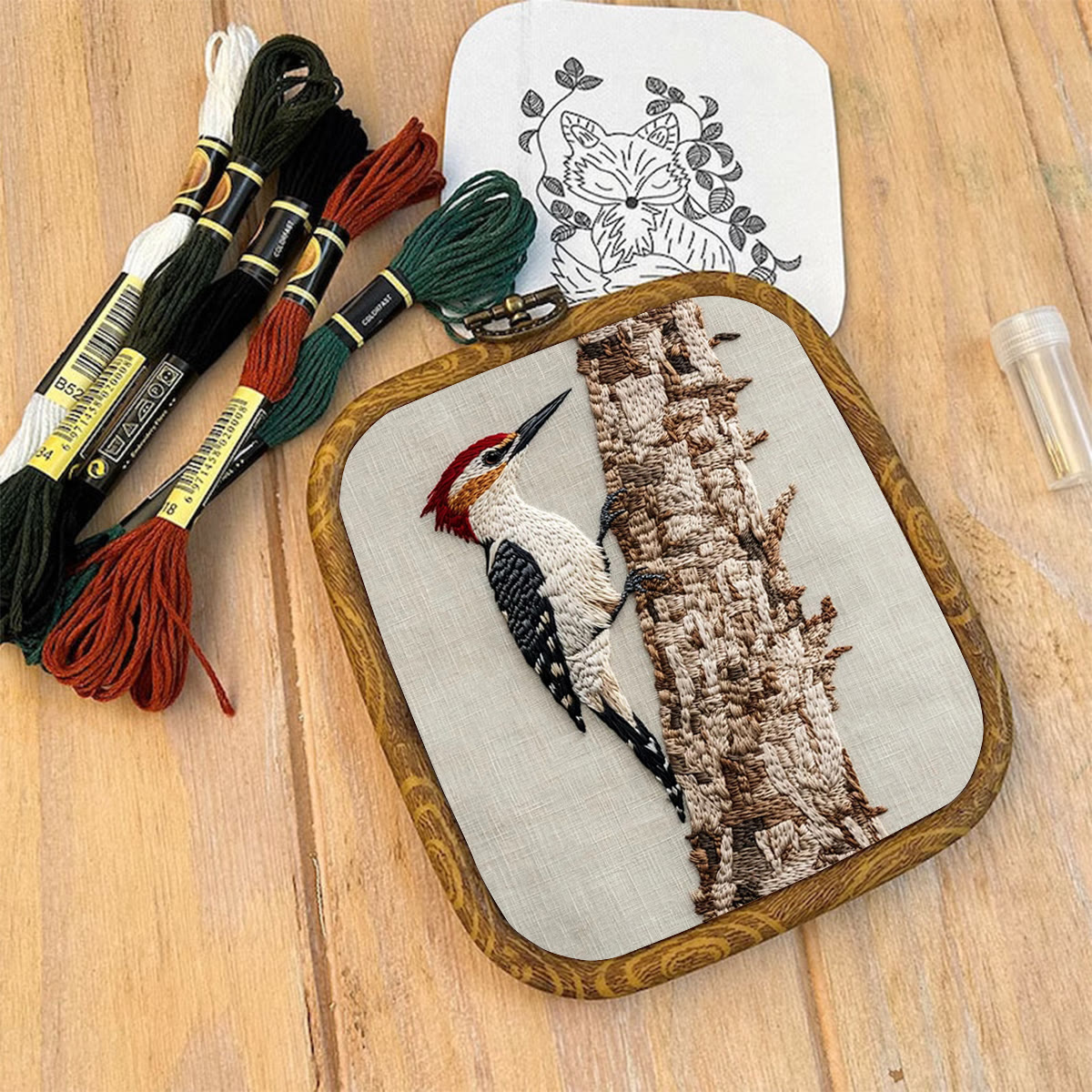 Rubbyoo Embroidery Kit- Woodpecker - image 9