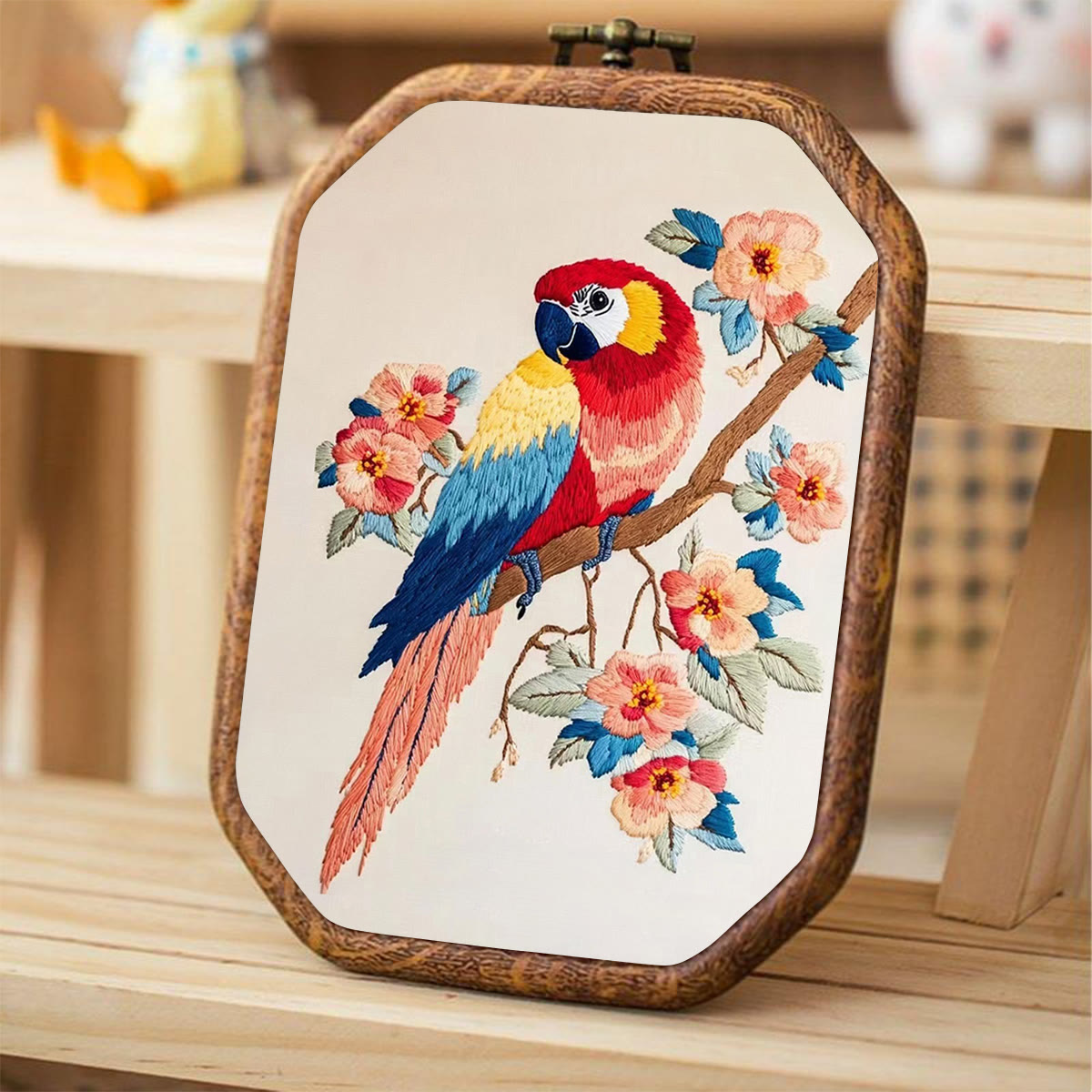 Rubbyoo Embroidery Kit- Flowers Parrot - image 5
