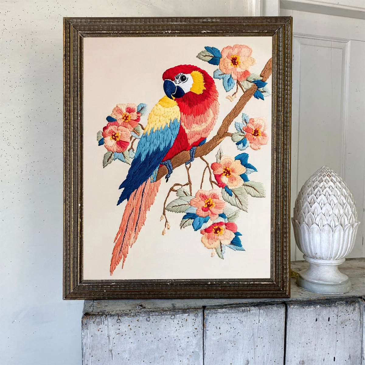 Rubbyoo Embroidery Kit- Flowers Parrot - image 6