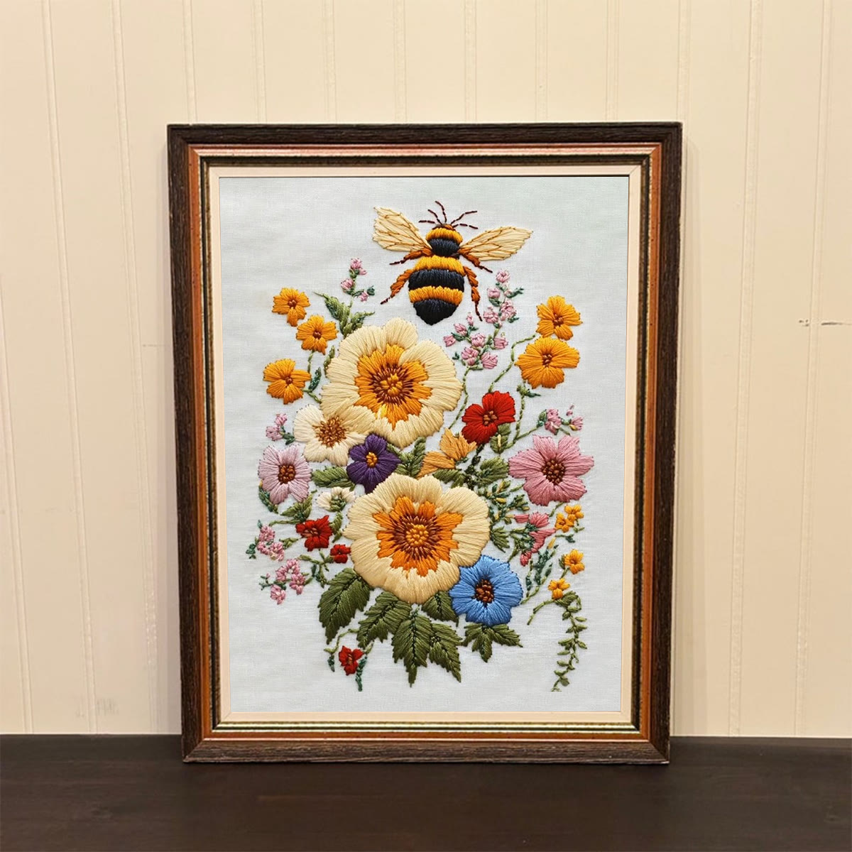 Rubbyoo Embroidery Kit-  Bee And Flowers - image 2