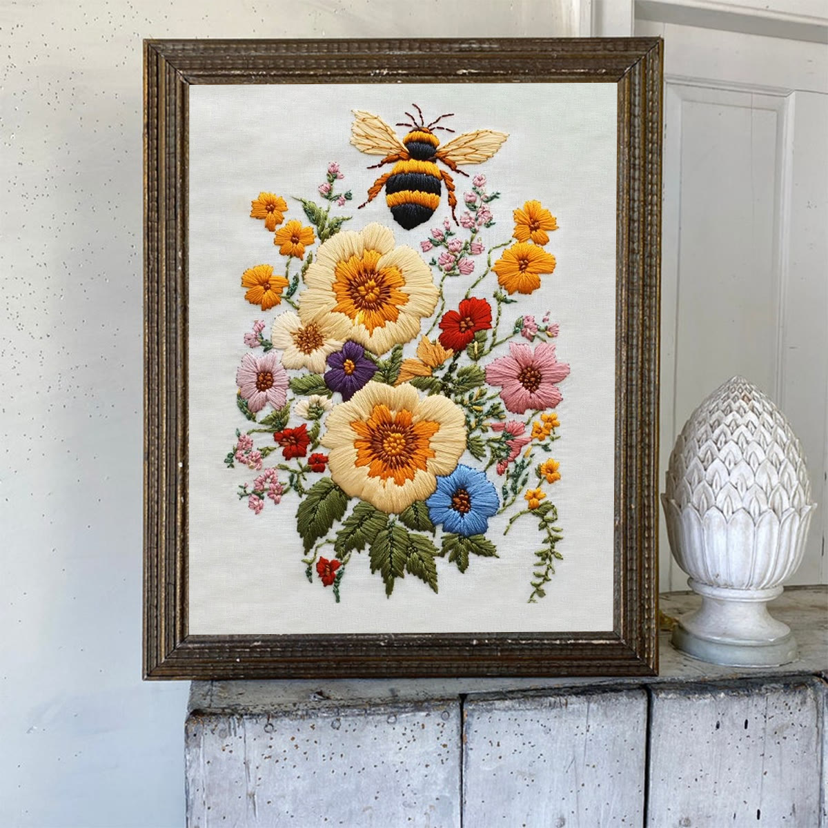 Rubbyoo Embroidery Kit-  Bee And Flowers - image 6