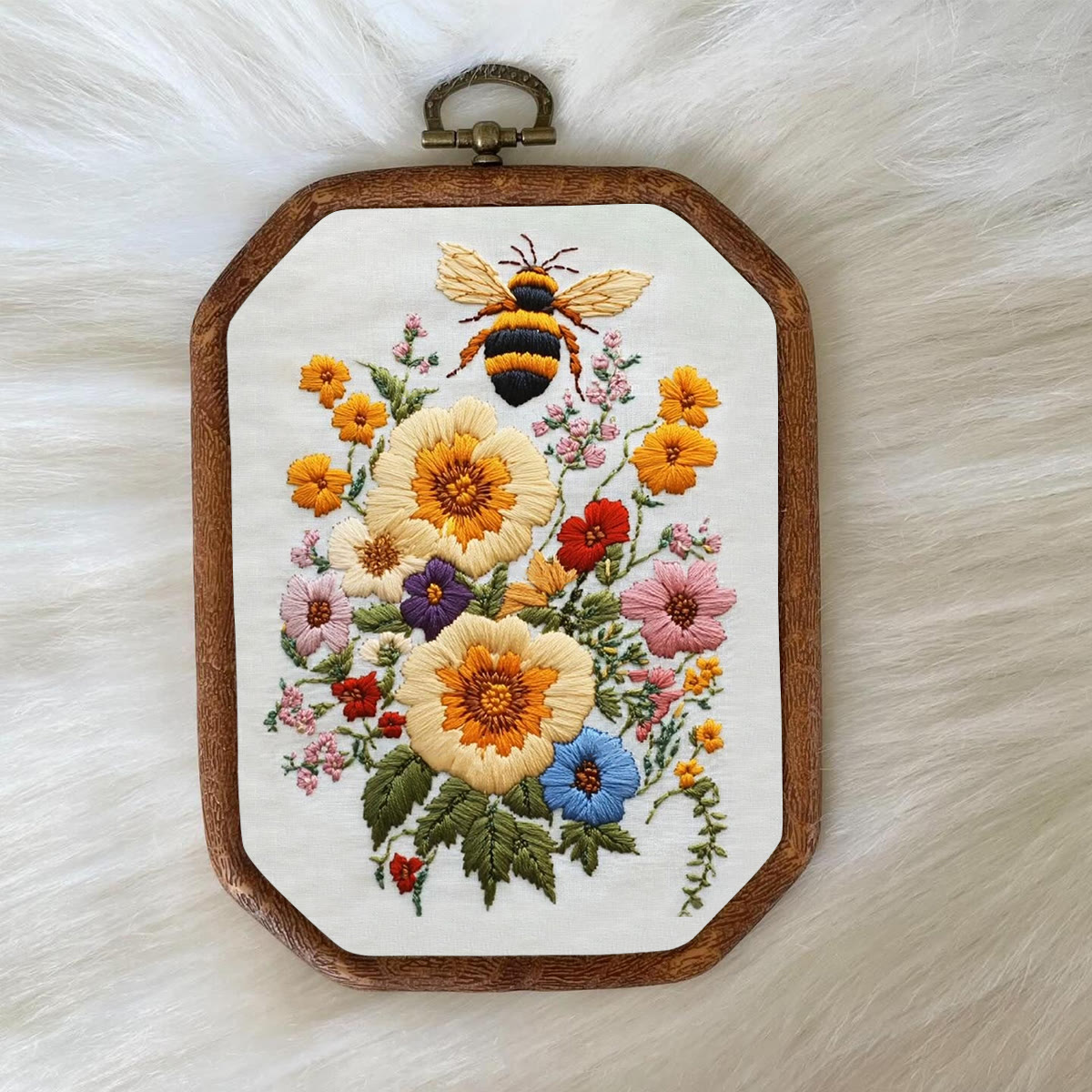 Rubbyoo Embroidery Kit-  Bee And Flowers - image 8