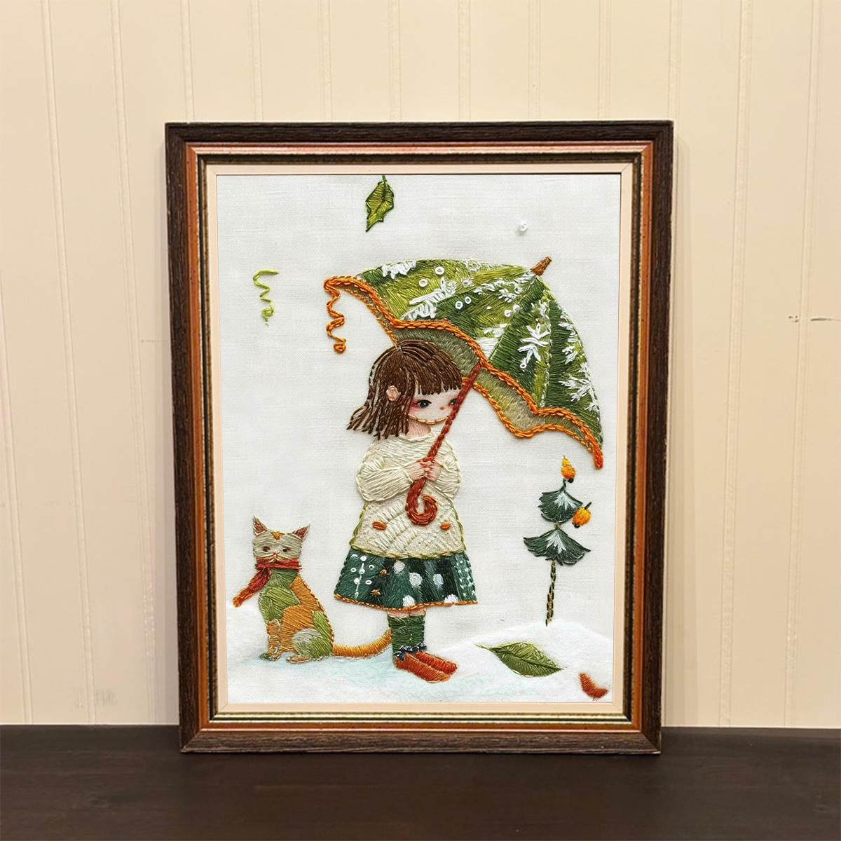 Rubbyoo Embroidery Kit-  Umbrella Holding Girl - image 2