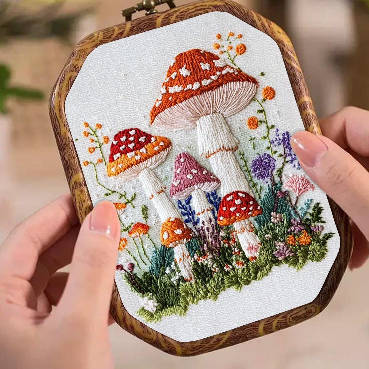Rubbyoo Embroidery Kit- Mushroom Plant - image 6