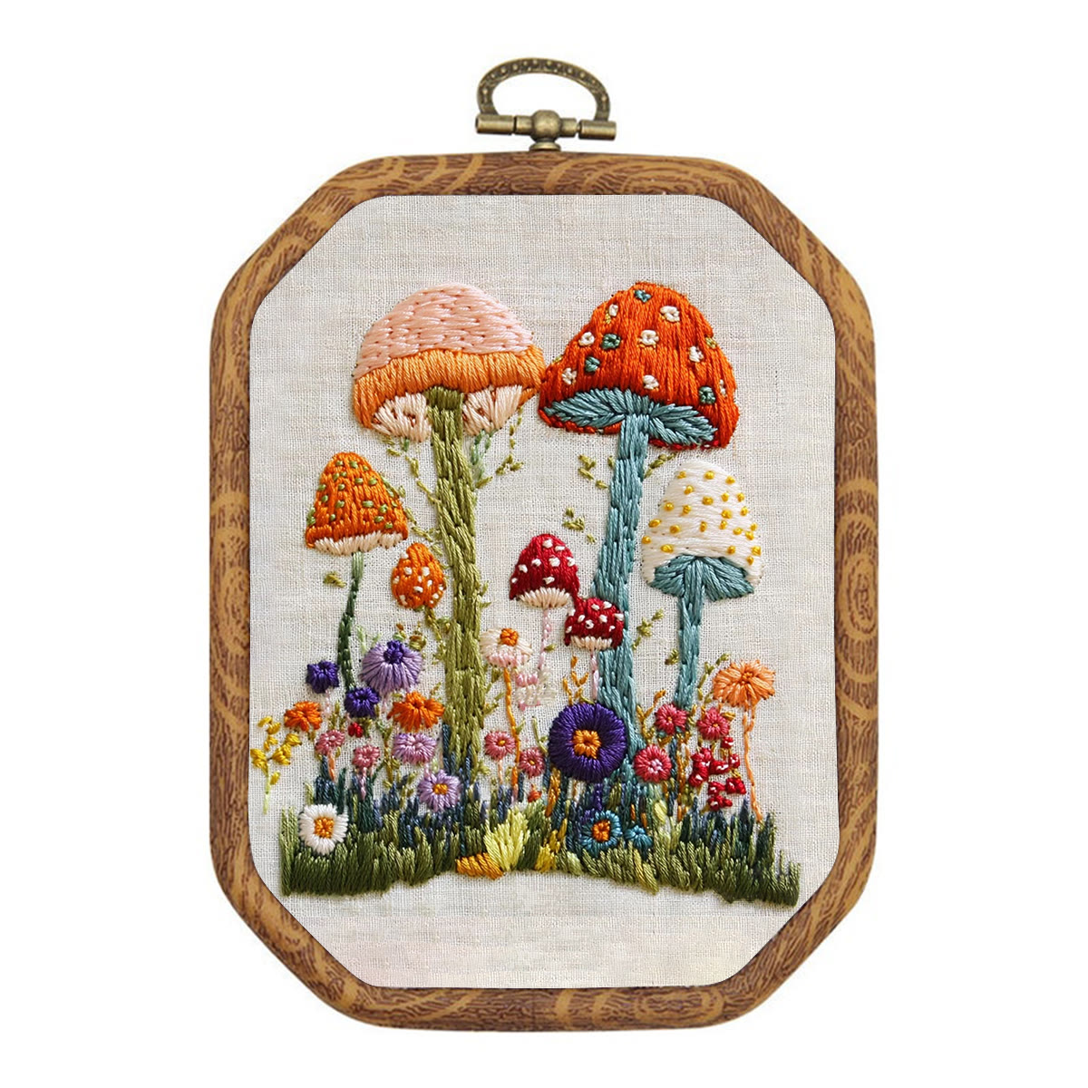 Rubbyoo Embroidery Kit- Mushroom Plant 2 - image 1