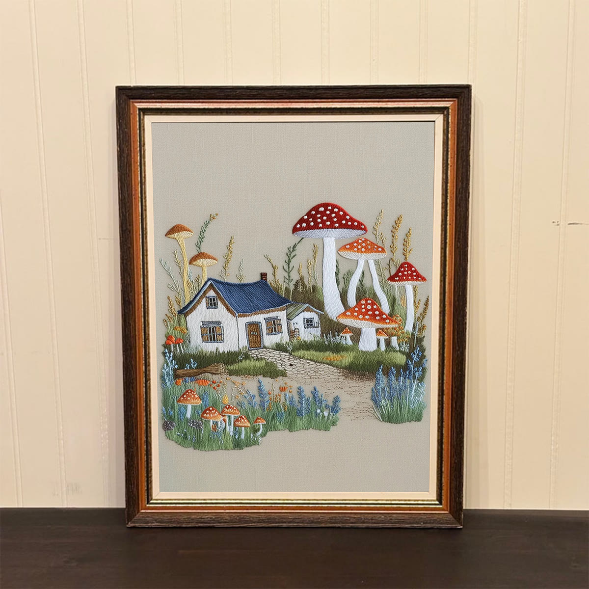 Rubbyoo Embroidery Kit-  Mushroom Village - image 2