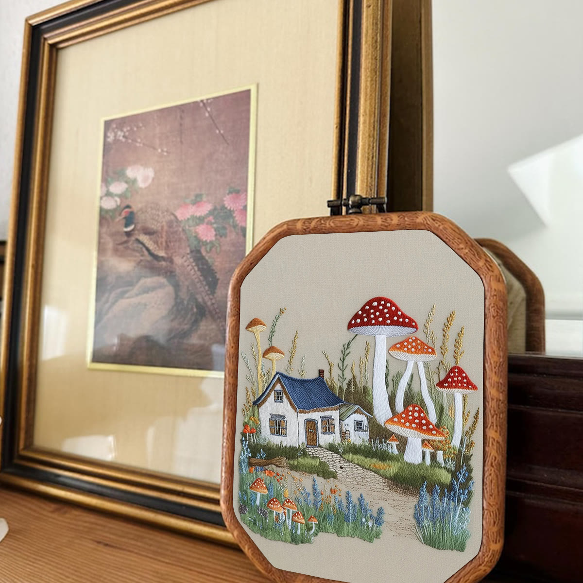 Rubbyoo Embroidery Kit-  Mushroom Village - image 3