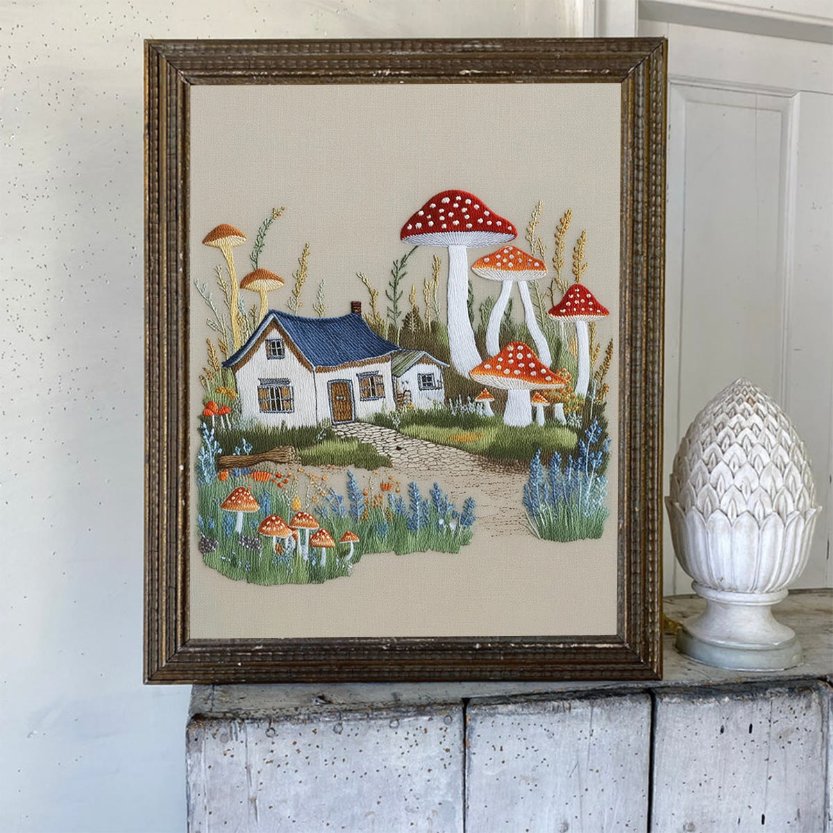 Rubbyoo Embroidery Kit-  Mushroom Village - image 6