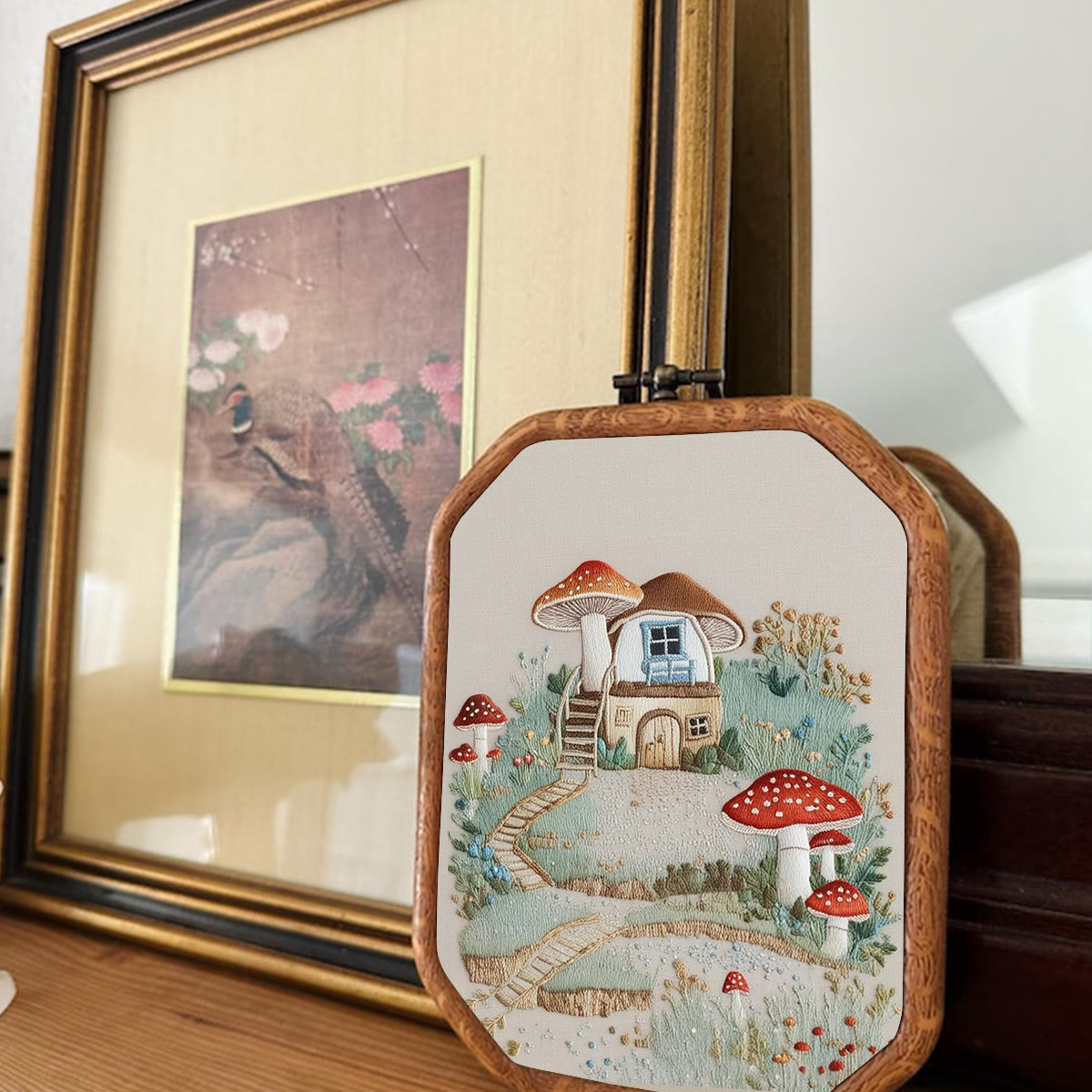 Rubbyoo Embroidery Kit-  Mushroom House Path - image 3