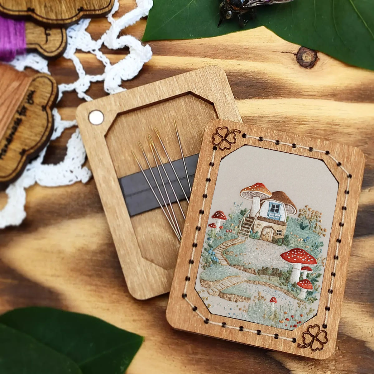 Rubbyoo Embroidery Kit-  Mushroom House Path - image 7