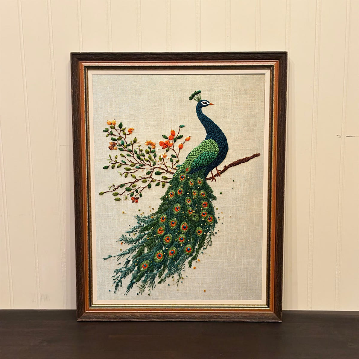 Rubbyoo Embroidery Kit-  Flower Branch Peacock - image 3