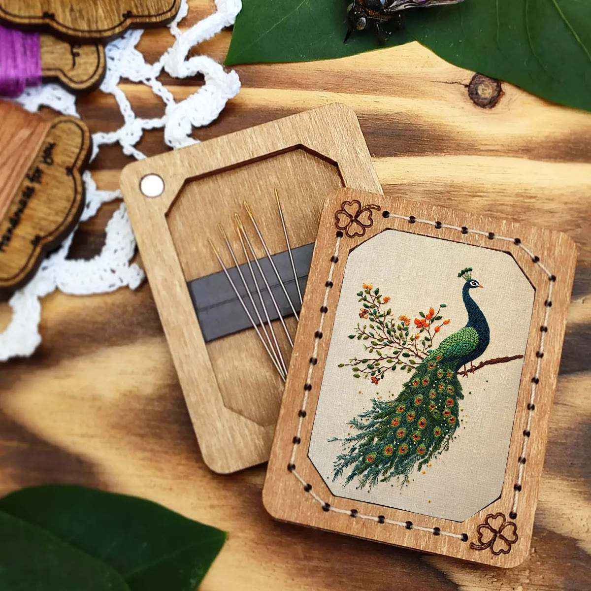 Rubbyoo Embroidery Kit-  Flower Branch Peacock - image 4