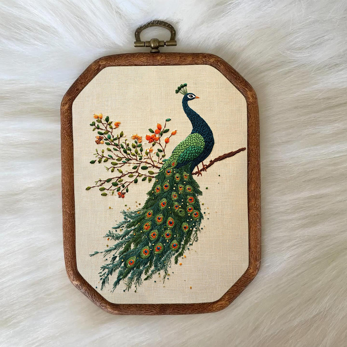 Rubbyoo Embroidery Kit-  Flower Branch Peacock - image 8