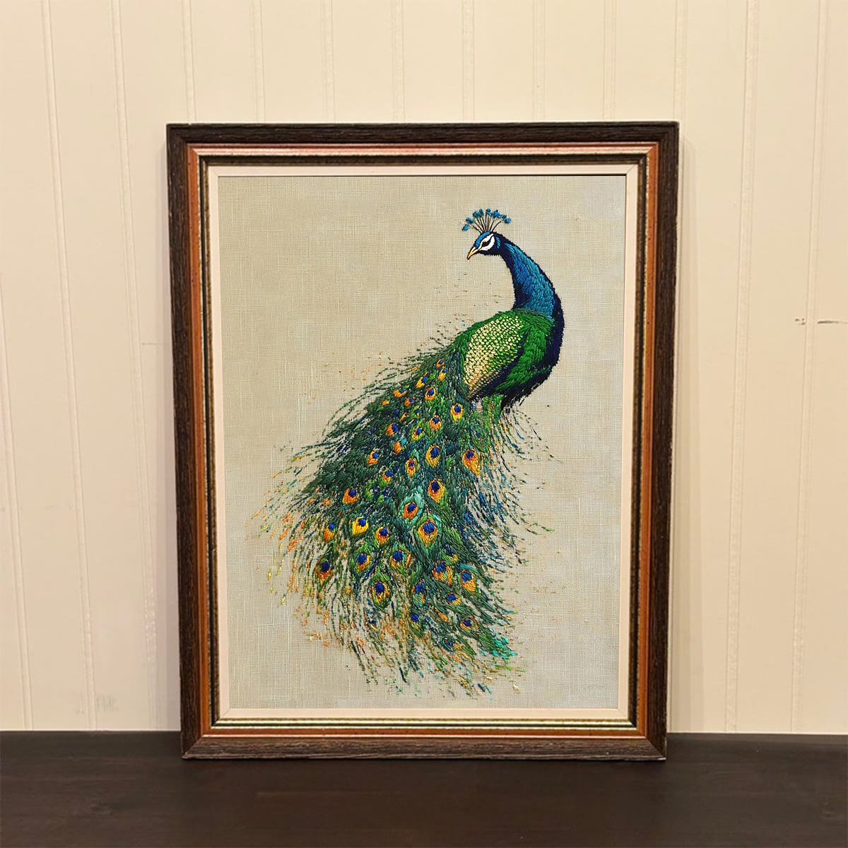 Rubbyoo Embroidery Kit-   Beautiful Tail Peacock - image 3