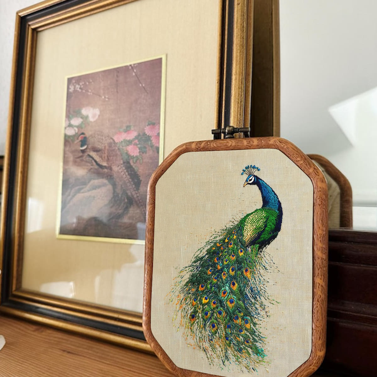 Rubbyoo Embroidery Kit-   Beautiful Tail Peacock - image 2