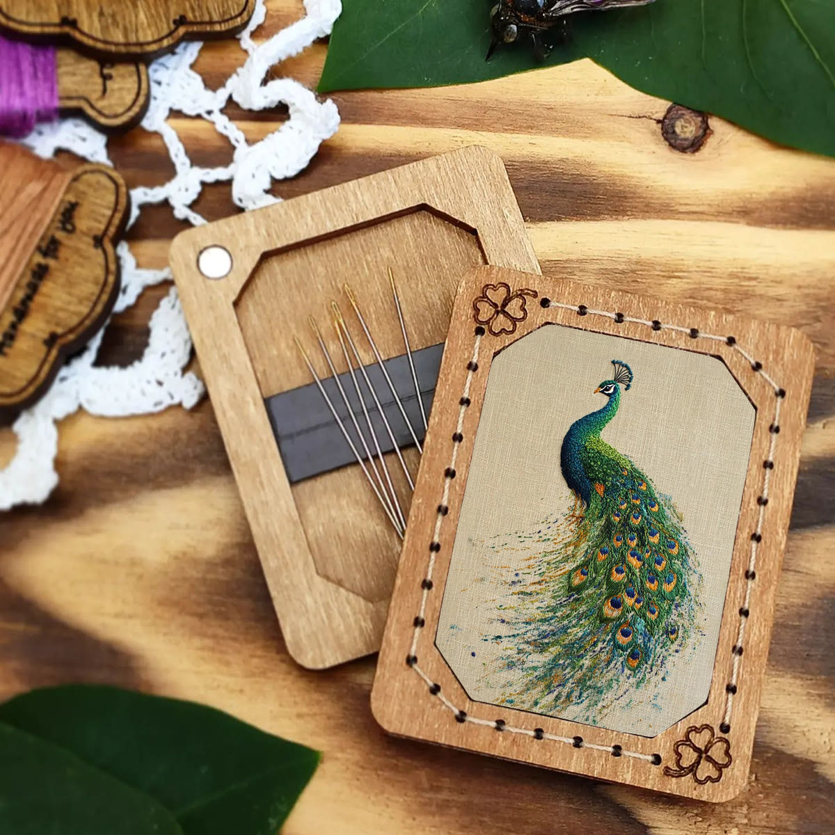 Rubbyoo Embroidery Kit-   Beautiful Tail Peacock 2 - image 5