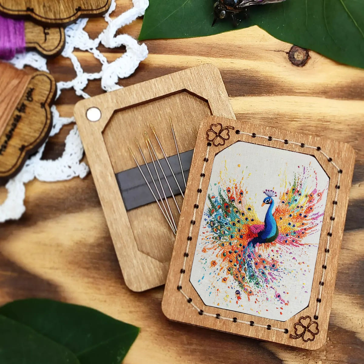 Rubbyoo Embroidery Kit-  Colorful Wings Peacock - image 6