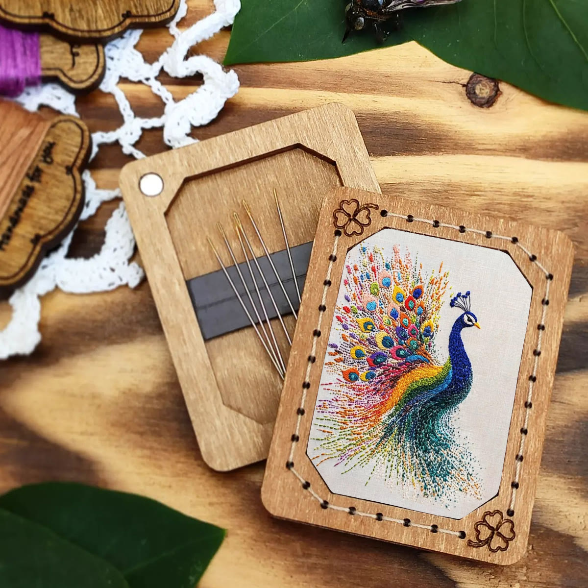 Rubbyoo Embroidery Kit-  Colorful Tail Peacock - image 6