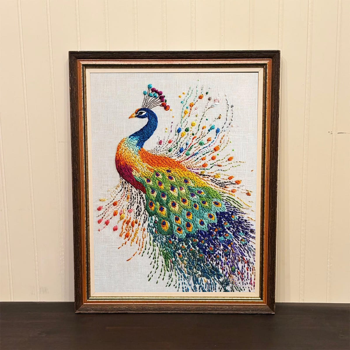 Rubbyoo Embroidery Kit-  Colorful Peacock - image 2