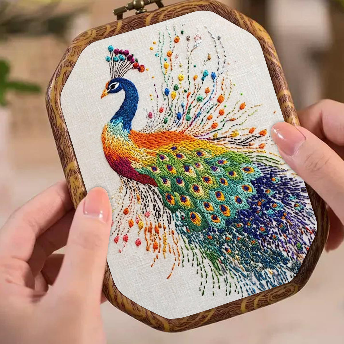Rubbyoo Embroidery Kit-  Colorful Peacock - image 5