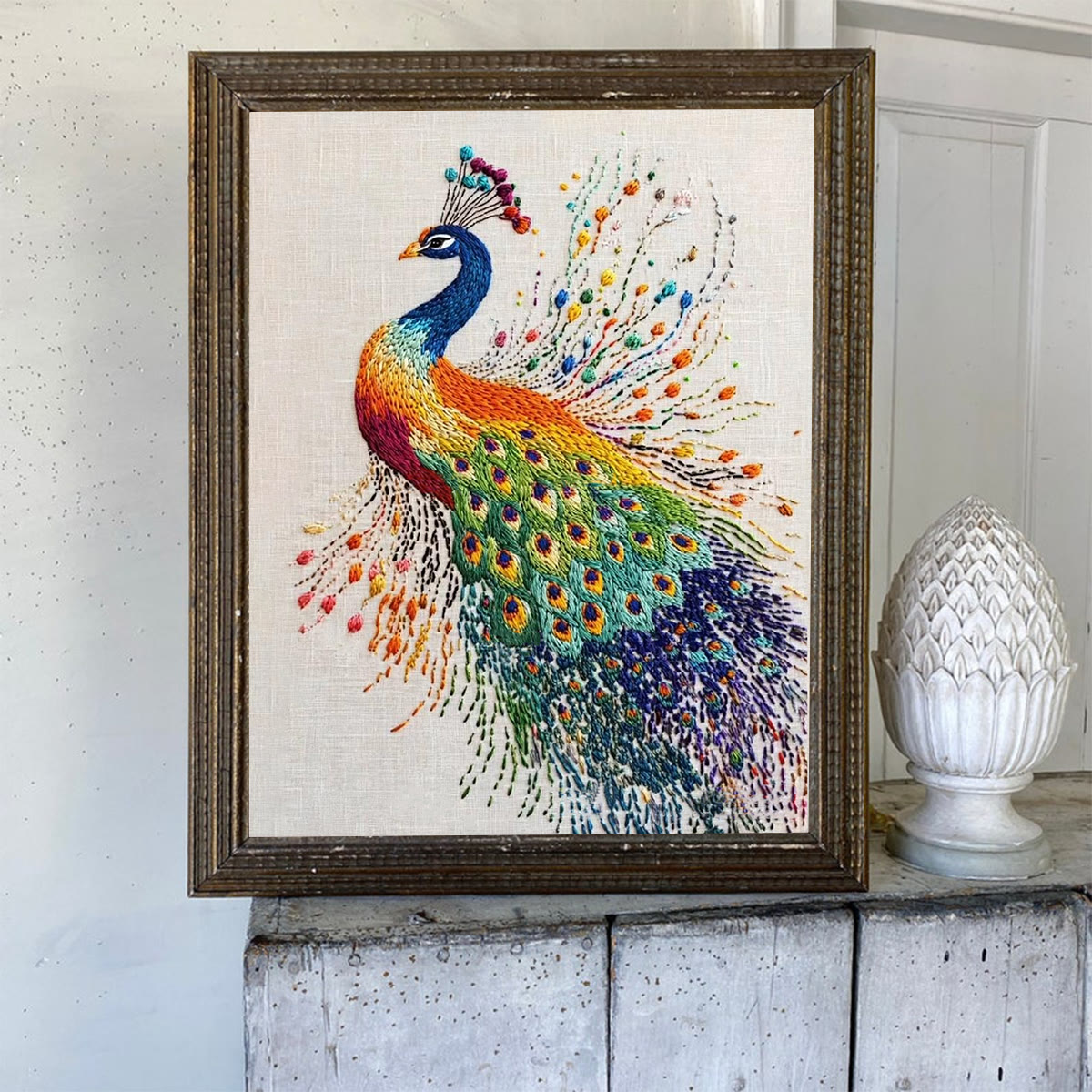 Rubbyoo Embroidery Kit-  Colorful Peacock - image 6