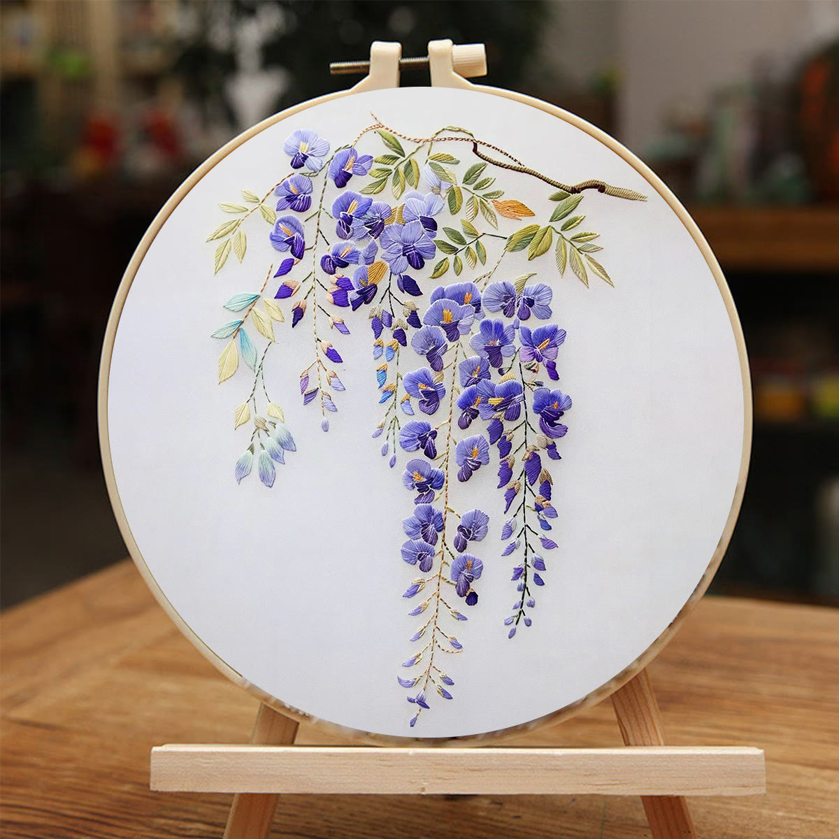 Rubbyoo Embroidery Kit-   Wisteria Flower - image 5
