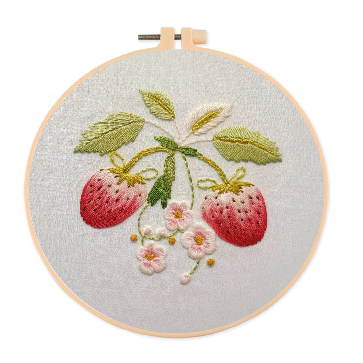 Rubbyoo Embroidery Kit-  Strawberry Blossoms - image 1